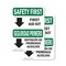 Signmission First Aid Kit Bilingual, 5 in W x Rectangle, Vinyl Decal OS-2PACK-SF-D-57-L-10800 - alternate 1